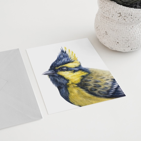 Watercolor Wall Art Himalayan Tit Bird Print Poster Unframed - Picture 8 of 9